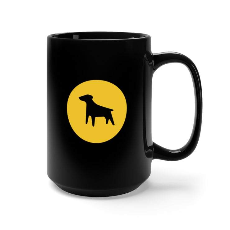 The Quote Dog - Huge 15oz BLACK Coffee Lover Mug